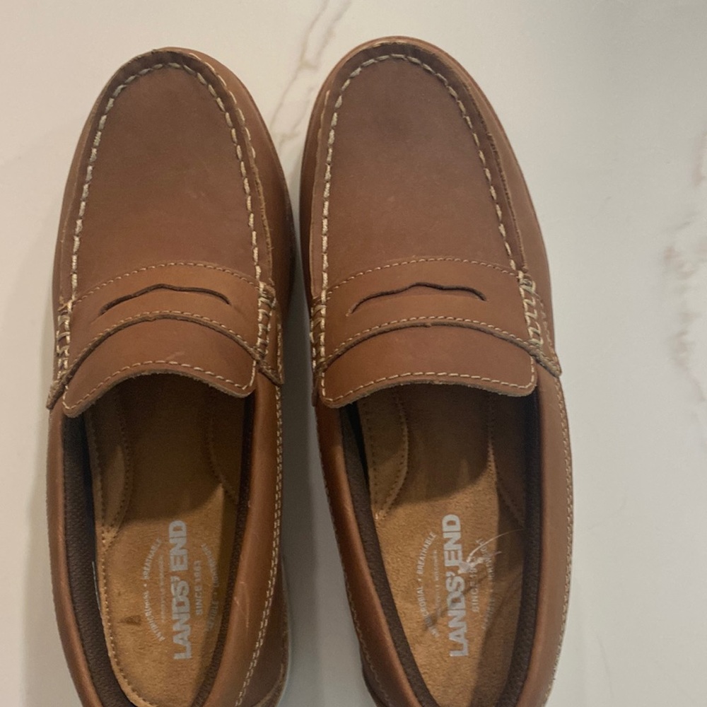 Lands End Brand New Brown Loafers